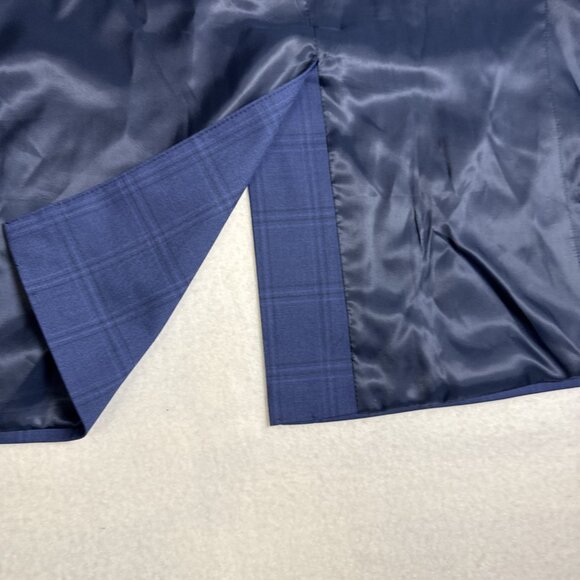 Lauren Ralph Lauren Blazer Men's 46R "Blue" Checks Pattern - Picture 7 of 11